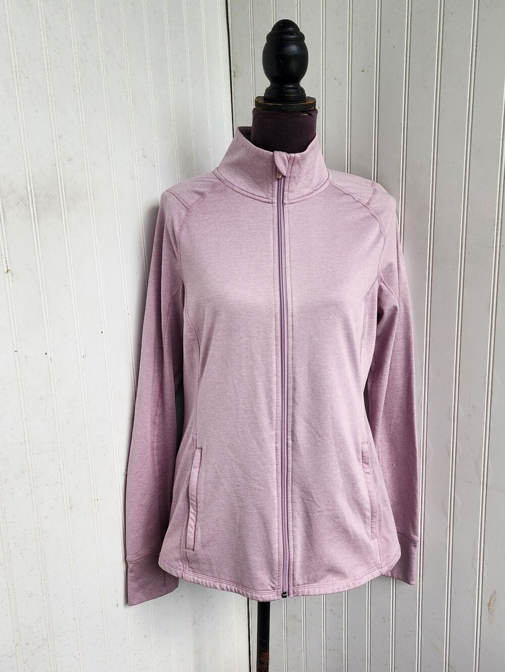 Old Navy Active Go- DRY Womens Full Zipper Sweatshirt Pink Lavander SZ L